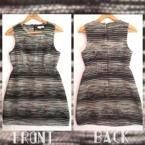 Black and White Tweed Sheath Dress with POCKETS -XS- Tulle